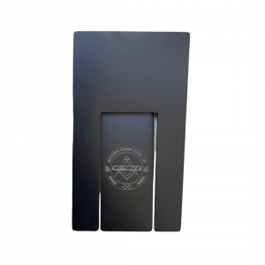 Sturdy and stylish black Masonic Cigar Club UK cigar rest, designed for the discerning smoker who appreciates the blend of tradition and elegance in their smoking accessories.
